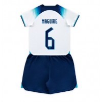 Fotballdrakt Barn England Harry Maguire #6 Hjemmedraktsett VM 2022 Kortermet (+ Korte bukser)
